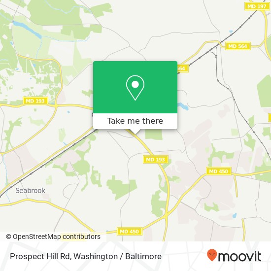 Mapa de Prospect Hill Rd, Glenn Dale (GLENN DALE), MD 20769