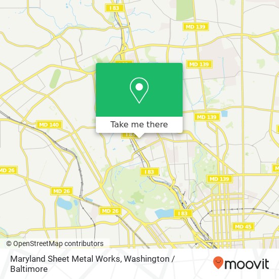 Maryland Sheet Metal Works map