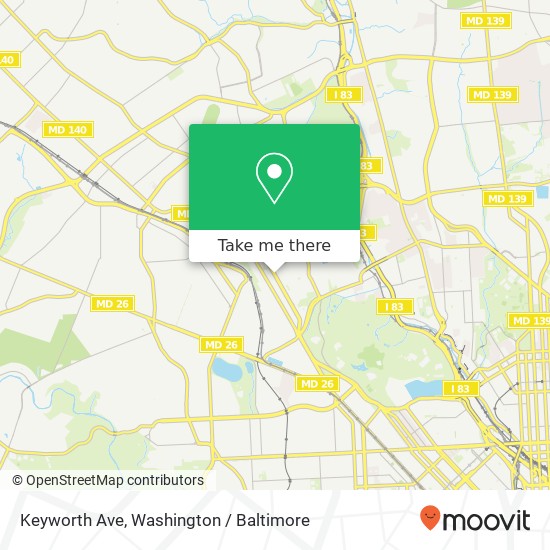 Keyworth Ave, Baltimore, MD 21215 map