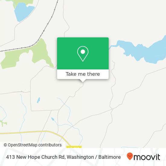 Mapa de 413 New Hope Church Rd, Fredericksburg, VA 22405