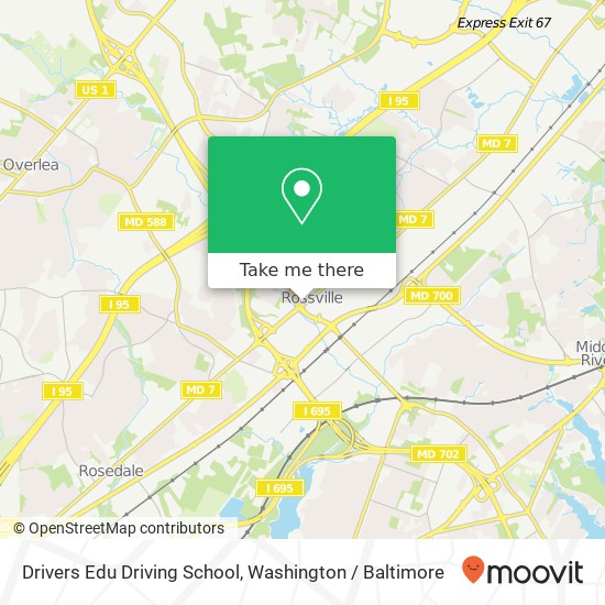 Drivers Edu Driving School, 8766 Philadelphia Rd map