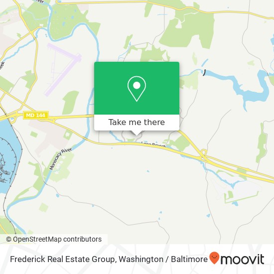 Mapa de Frederick Real Estate Group, 9093 Ridgefield Dr