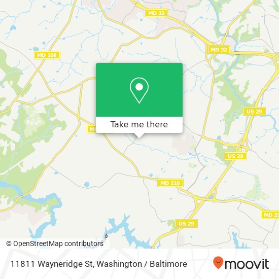 11811 Wayneridge St, Fulton, MD 20759 map