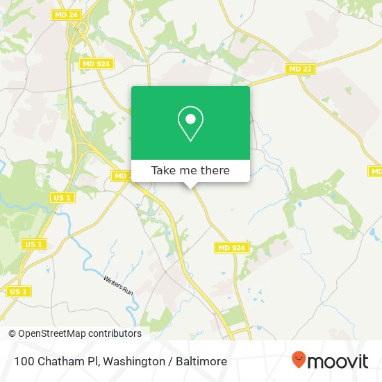 100 Chatham Pl, Bel Air, MD 21014 map