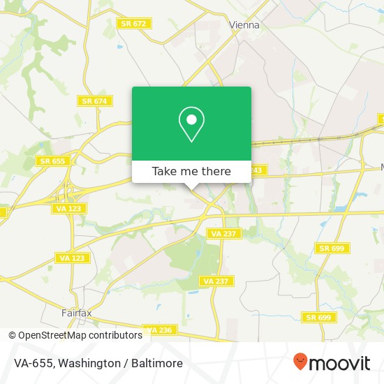 VA-655, Fairfax, VA 22031 map