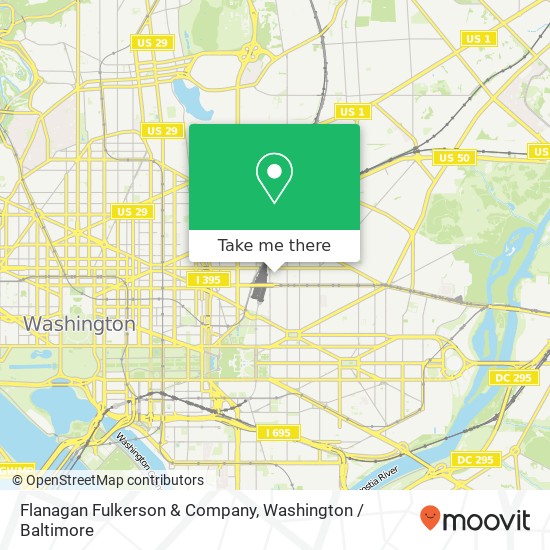 Mapa de Flanagan Fulkerson & Company, 220 I St NE