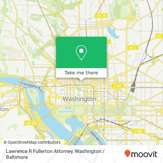 Lawrence R Fullerton Attorney, 1501 K St NW map