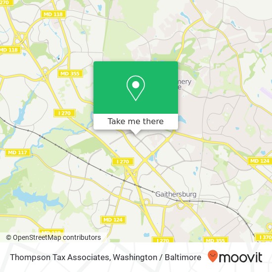 Mapa de Thompson Tax Associates, 965 Russell Ave