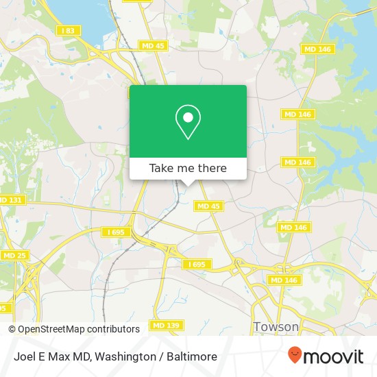 Joel E Max MD, 101 W Ridgely Rd map