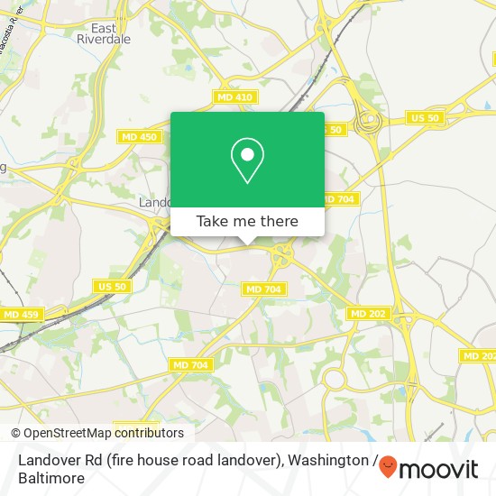 Mapa de Landover Rd (fire house road landover), Hyattsville, MD 20785