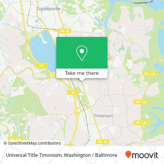 Mapa de Universal Title-Timonium, 2331 York Rd