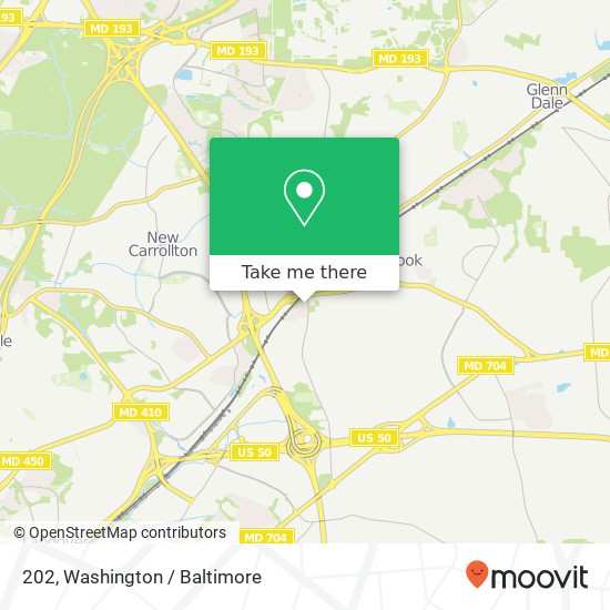 Mapa de 202, 5626 Whitfield Chapel Rd #202, Lanham, MD 20706, USA