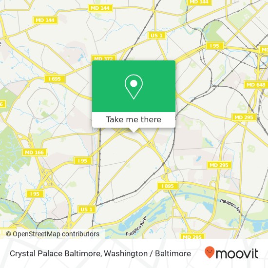 Mapa de Crystal Palace Baltimore, 3737 Old Georgetown Rd