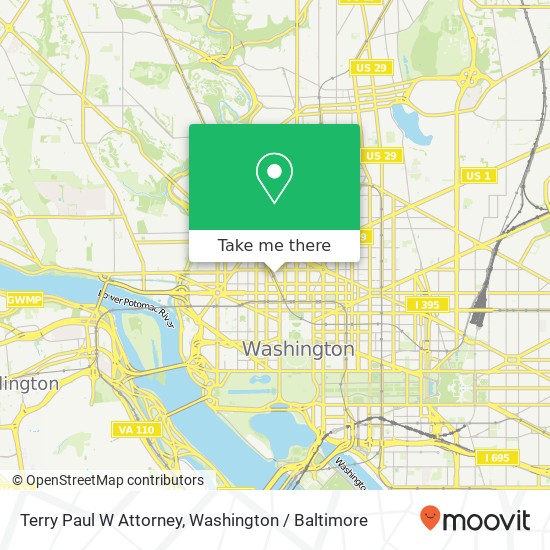 Mapa de Terry Paul W Attorney, 1133 Connecticut Ave NW