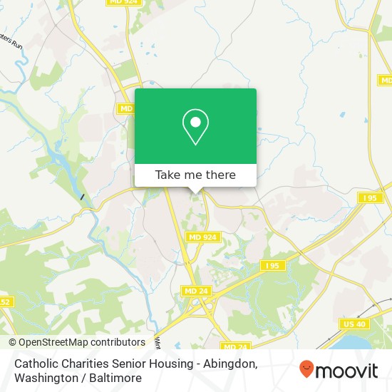 Catholic Charities Senior Housing - Abingdon map
