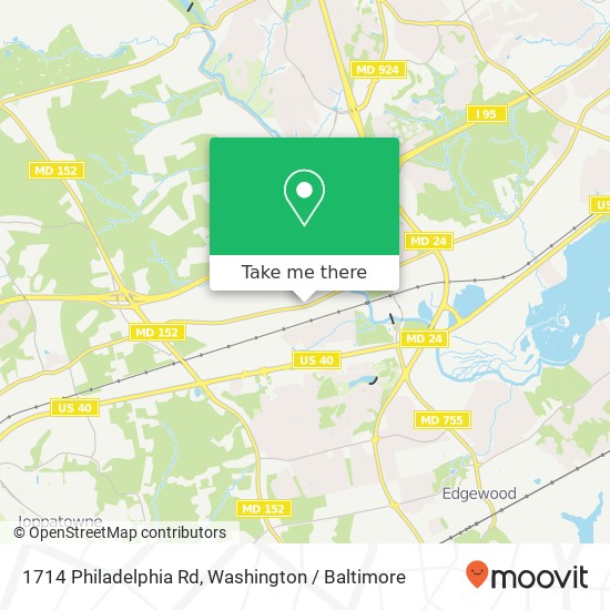 Mapa de 1714 Philadelphia Rd, Joppa, MD 21085