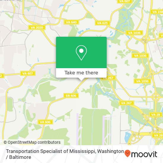 Mapa de Transportation Specialist of Mississippi