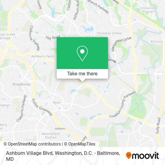 Ashburn Village Blvd map