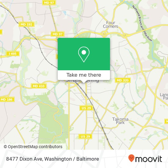8477 Dixon Ave, Silver Spring, MD 20910 map