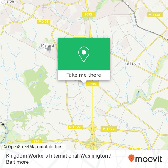 Mapa de Kingdom Workers International, 7210 Rutherford Rd