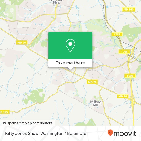 Kitty Jones Show map