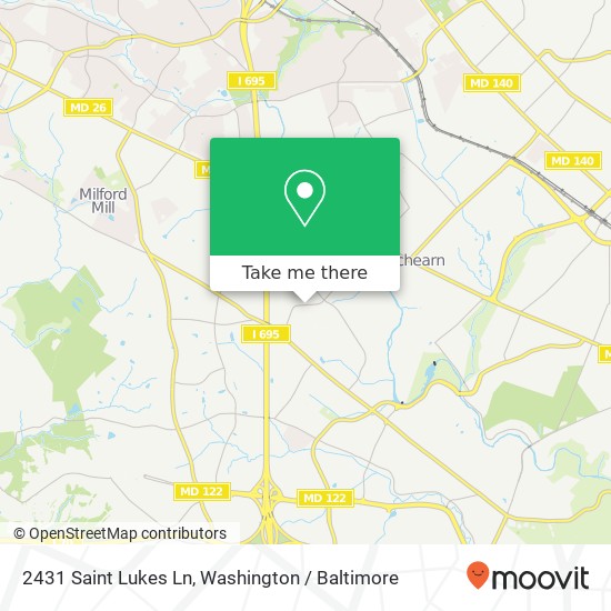 2431 Saint Lukes Ln, Gwynn Oak, MD 21207 map