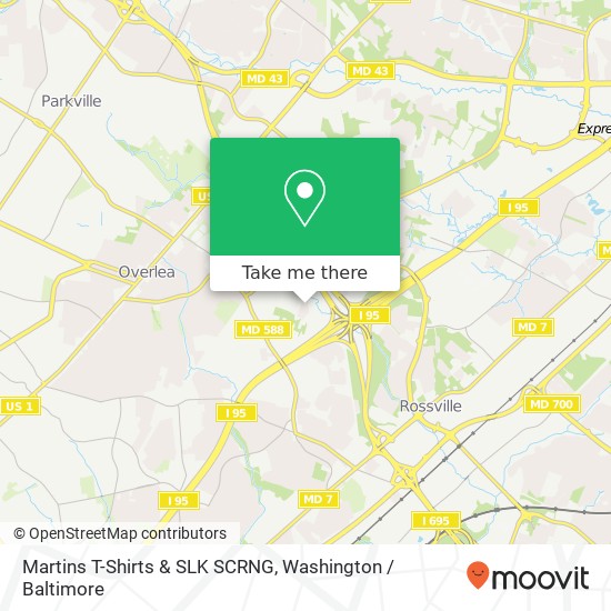 Mapa de Martins T-Shirts & SLK SCRNG, 119 Morgan Elis Way