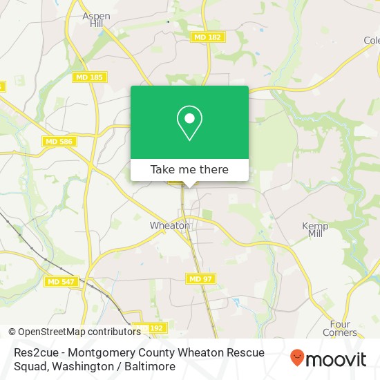 Mapa de Res2cue - Montgomery County Wheaton Rescue Squad