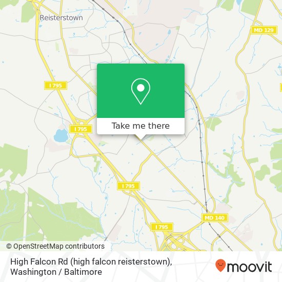 High Falcon Rd (high falcon reisterstown), Owings Mills, MD 21117 map