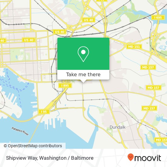 Shipview Way, Baltimore, MD 21224 map