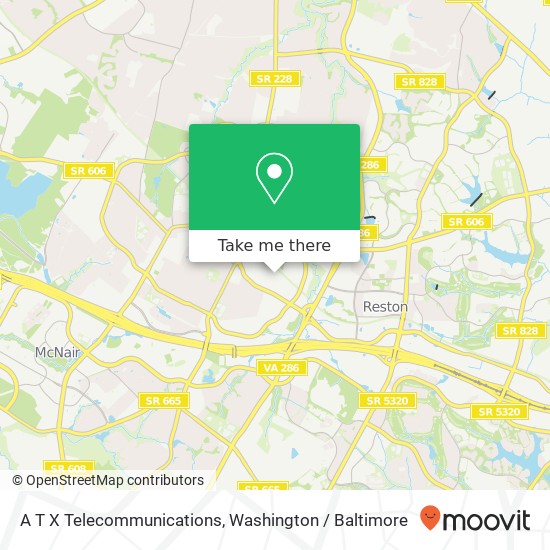 A T X Telecommunications map