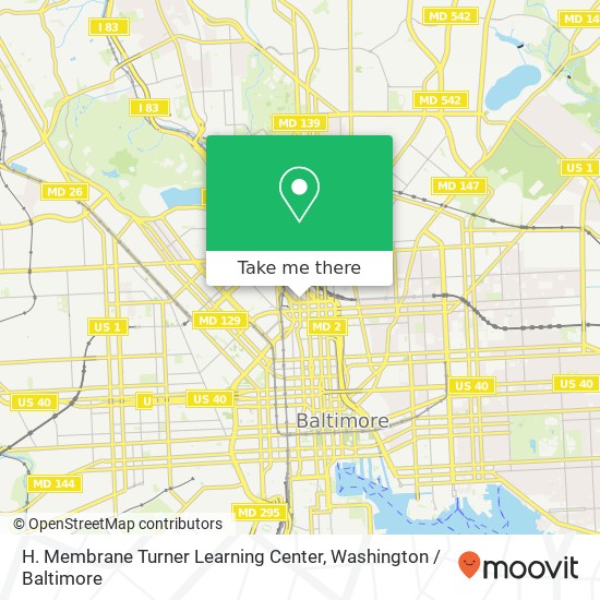 H. Membrane Turner Learning Center map