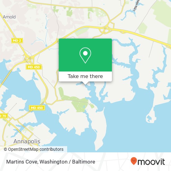 Mapa de Martins Cove