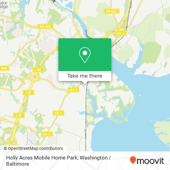 Mapa de Holly Acres Mobile Home Park