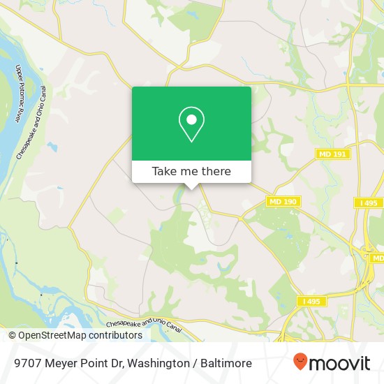 9707 Meyer Point Dr, Potomac, MD 20854 map