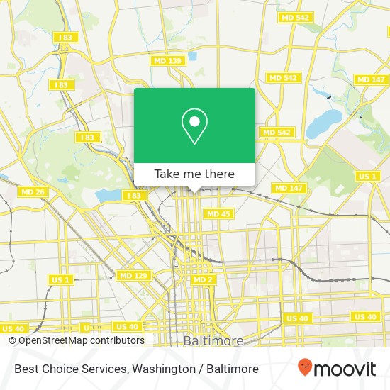 Best Choice Services, 2509 Saint Paul St map