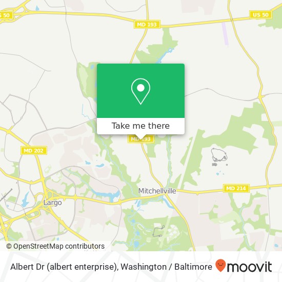 Albert Dr (albert enterprise), Bowie, MD 20721 map