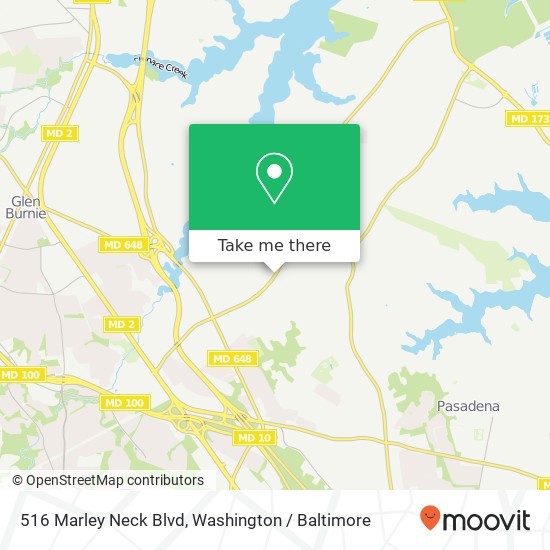 516 Marley Neck Blvd, Glen Burnie, MD 21060 map