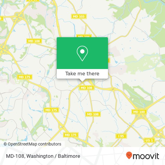 MD-108, Ellicott City, MD 21043 map