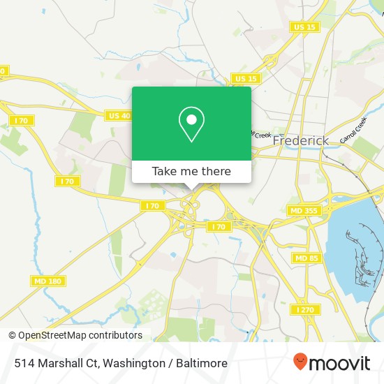514 Marshall Ct, Frederick, MD 21703 map