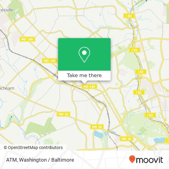 ATM, 4905 Reisterstown Rd map