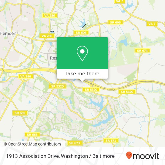 1913 Association Drive, 1913 Association Dr, Reston, VA 20191, USA map