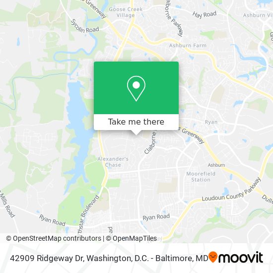Mapa de 42909 Ridgeway Dr