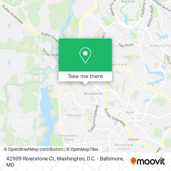 Mapa de 42909 Riverstone Ct