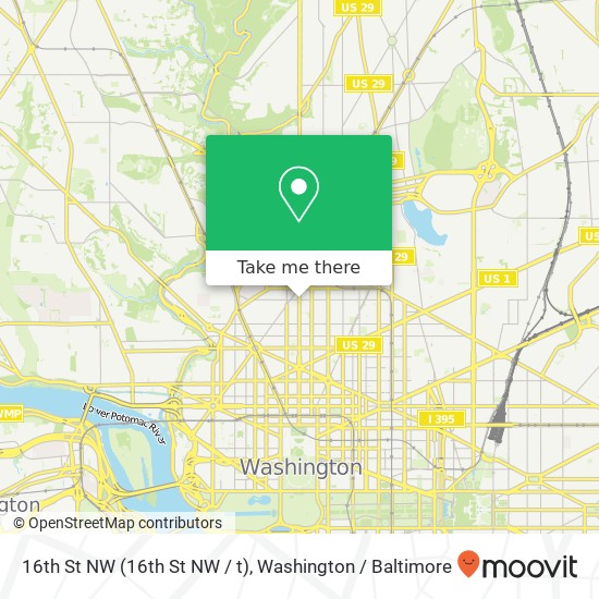 16th St NW (16th St NW / t), Washington, DC 20009 map