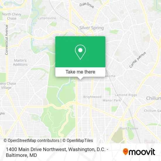 1400 Main Drive Northwest map