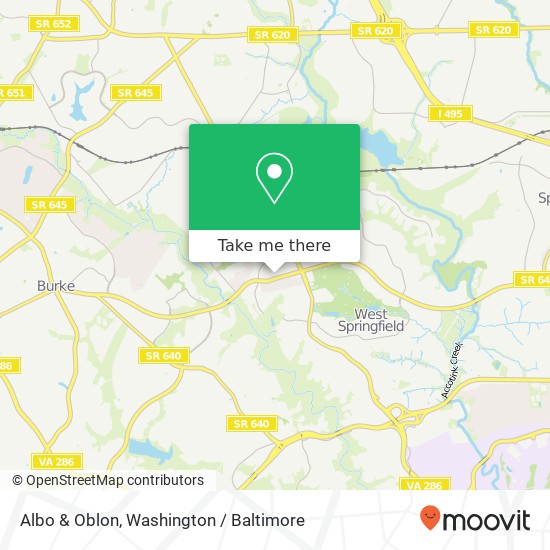 Mapa de Albo & Oblon, 6367 Rolling Mill Pl
