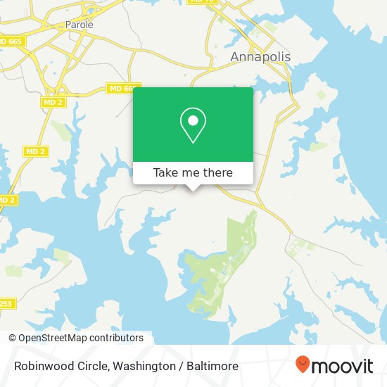 Mapa de Robinwood Circle