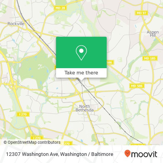 12307 Washington Ave, Rockville, MD 20852 map