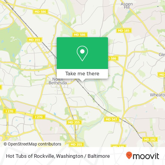Hot Tubs of Rockville, 4935 Wyaconda Rd map